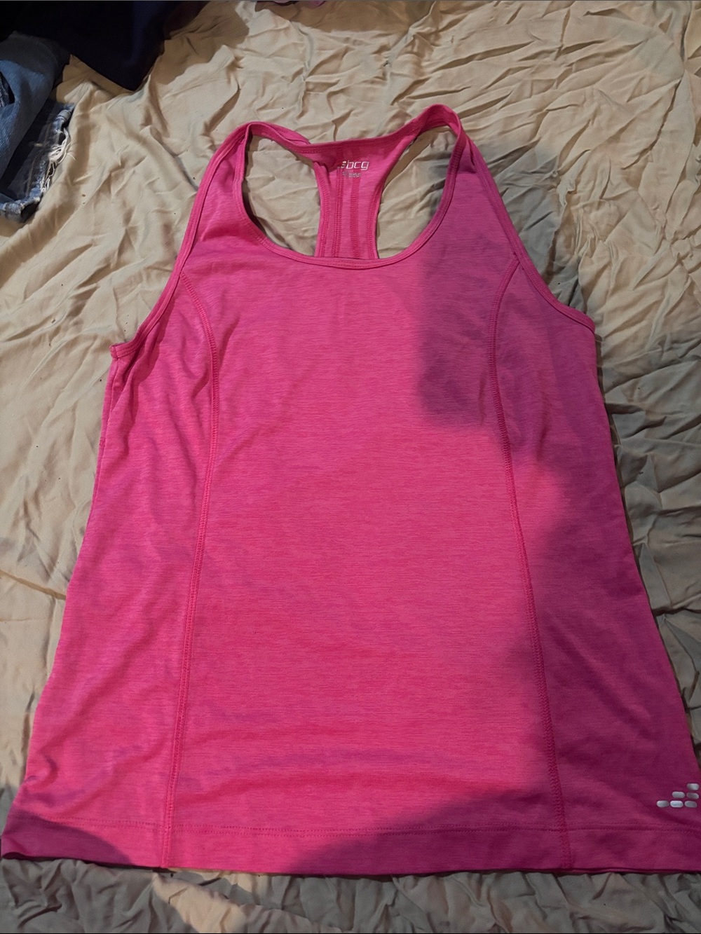 bcg Bright Pink Racerback Performance Tank